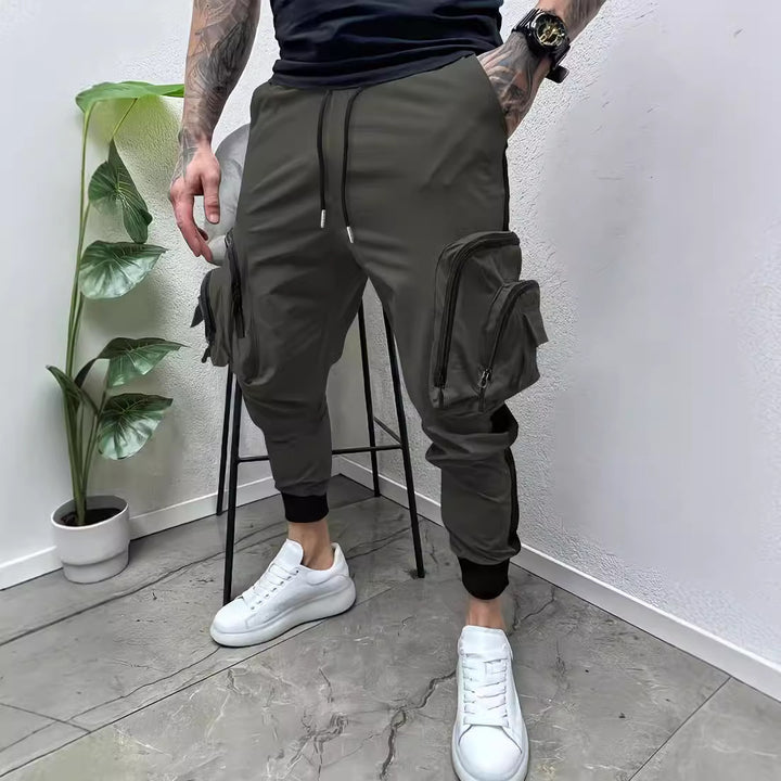 Men's cargo pants with practical zip pockets Lisslune