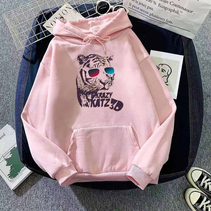 Women's hoodie with stylish tiger motif Lisslune