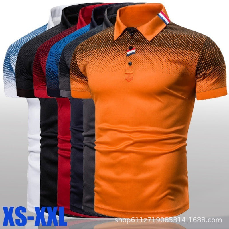 Men's polo shirt with modern graphic design and sporty fit Lisslune