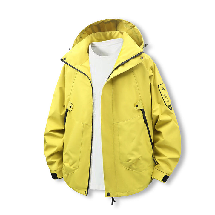 Men's Waterproof Outdoor Jacket In Sporty Design Lisslune