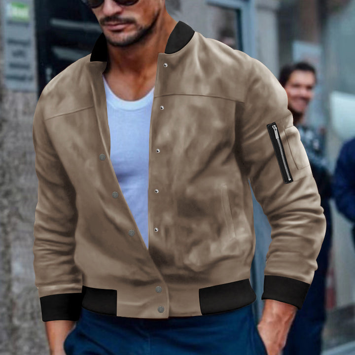 Men's bomber jacket with practical zip pockets Lisslune