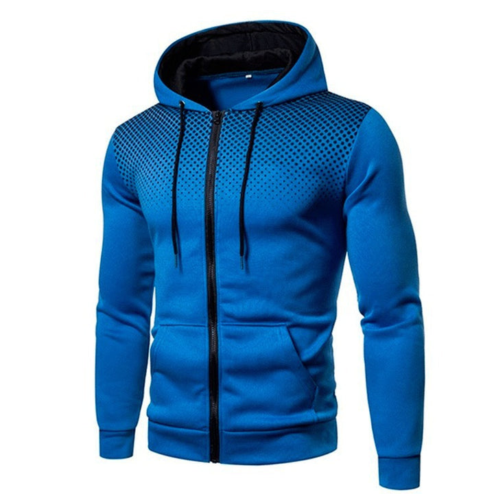 Men's stylish zip hoodie with breathable inserts Lisslune