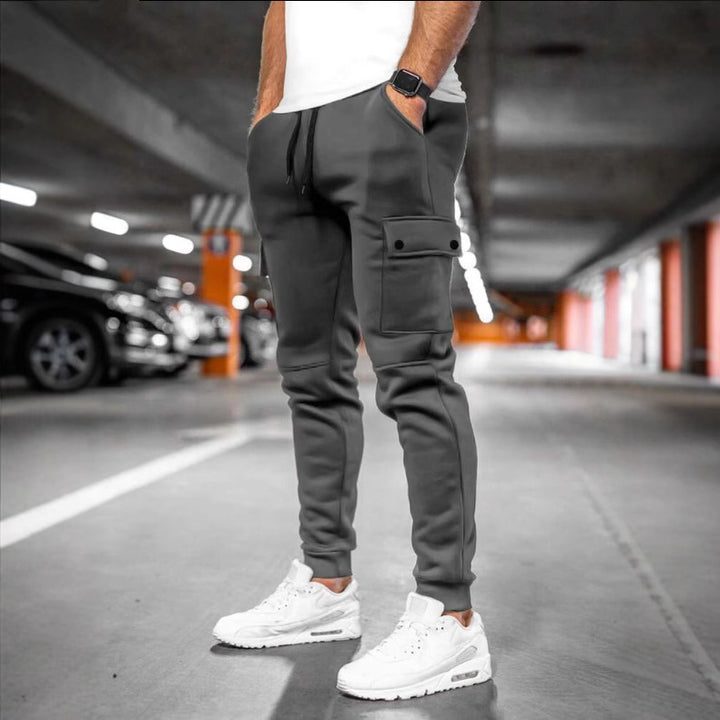 Men's Functional Cargo Jogging Pants with Practical Side Pockets Lisslune