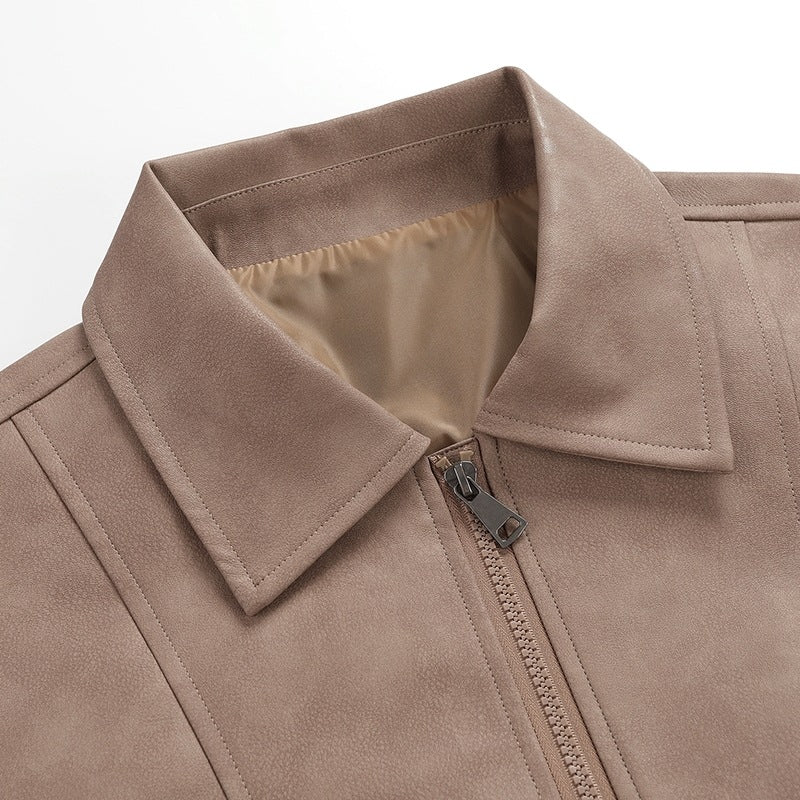 Men's transition jacket in a casual vintage style with side pockets and elastic cuffs Lisslune
