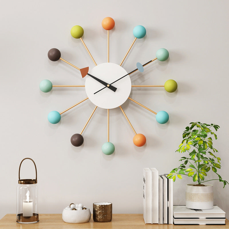 Lisslune | Decorative large silent wall clock for the living room 21 inches