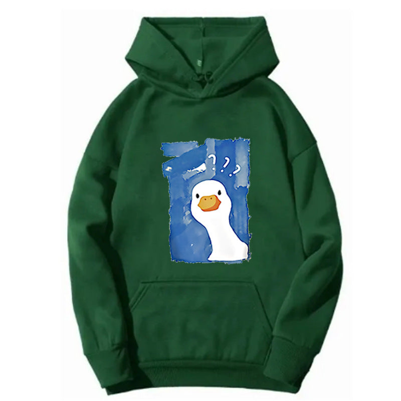 Women's Hoodie with Playful Duck Motif Lisslune 1772613013