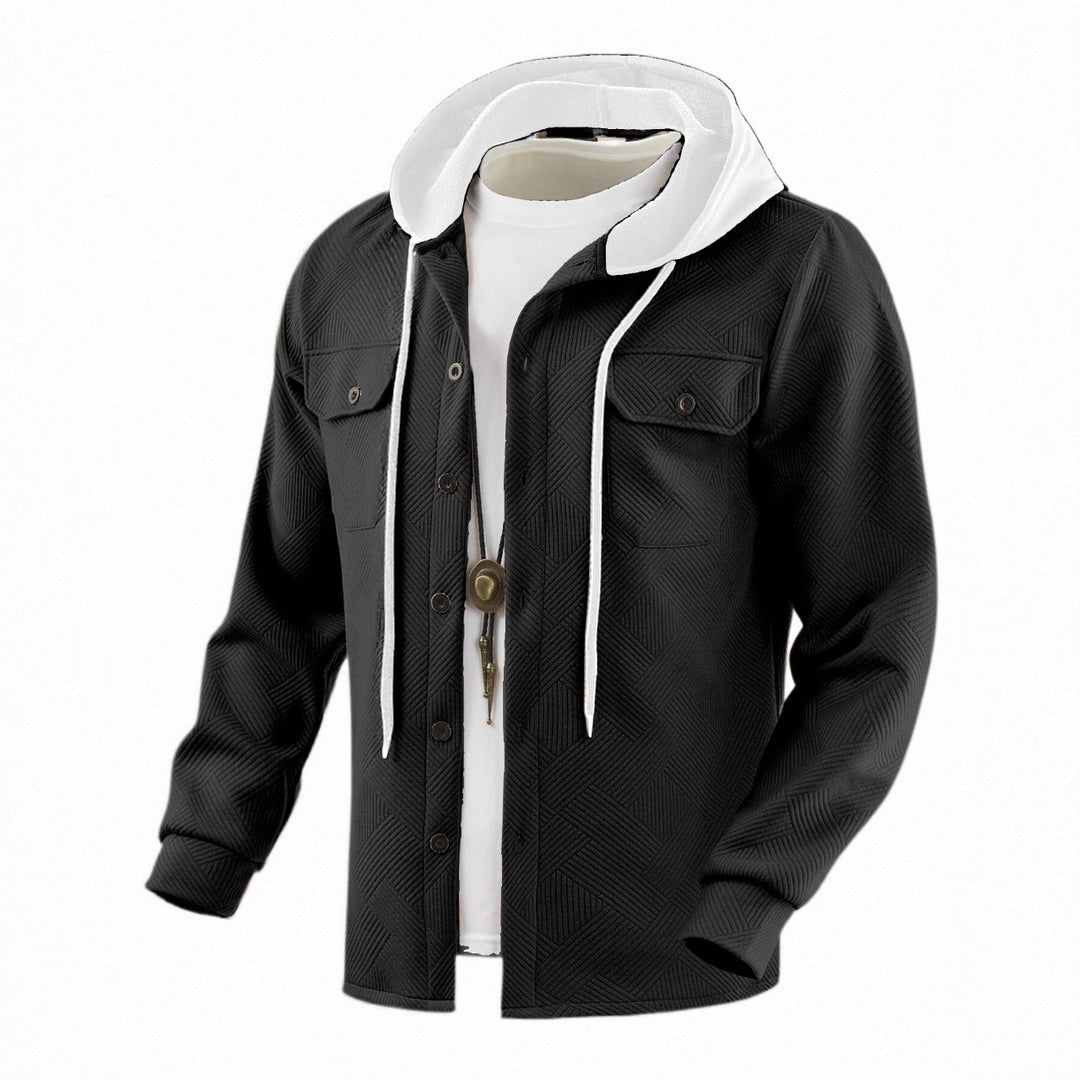 Men's fashionable hybrid jacket with detachable hood and practical pockets Lisslune
