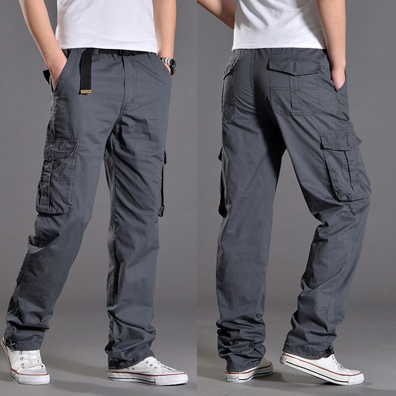 Men's cargo pants with practical pockets and elastic waistband Lisslune