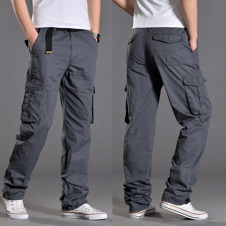Men's cargo pants with practical pockets and elastic waistband Lisslune
