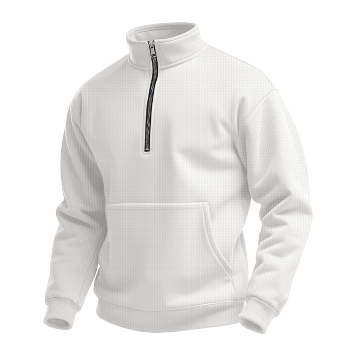 Men's fleece pullover with convertible collar Lisslune