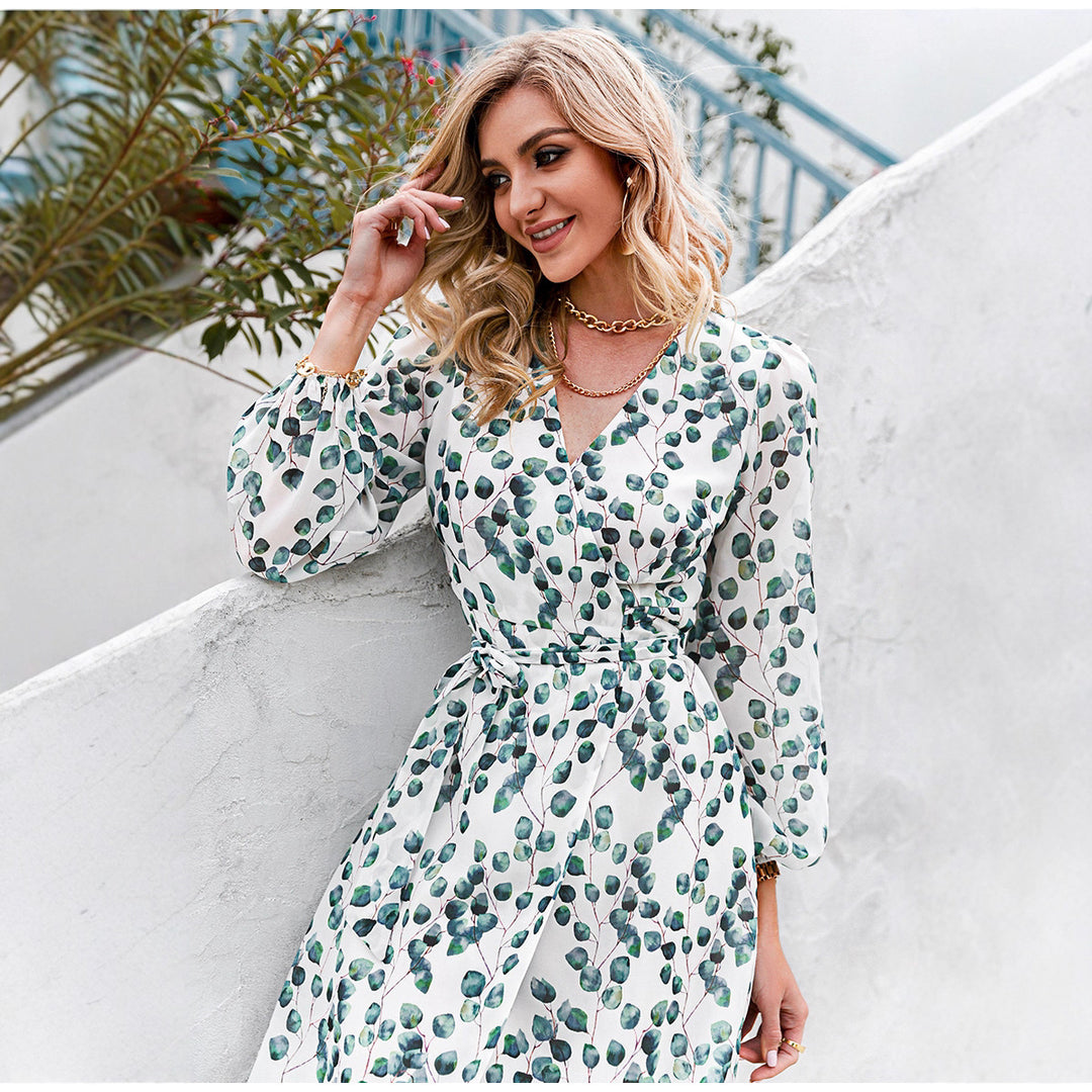 Women's maxi dress with floral pattern Lisslune