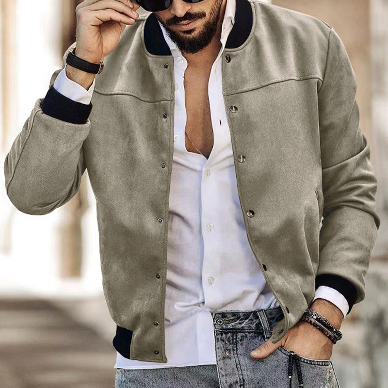 Men's bomber jacket in a casual style with practical pockets Lisslune