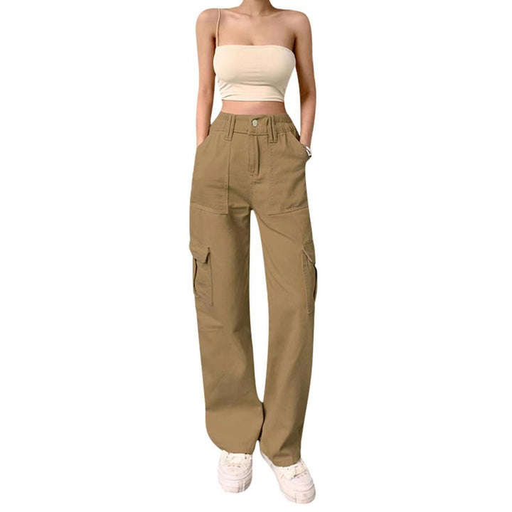 Women's cargo pants with a casual cut and practical side pockets Lisslune