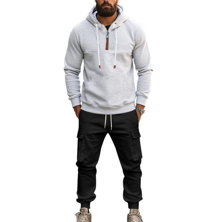 Men's Hoodie and Cargo Jogging Pants Set Lisslune