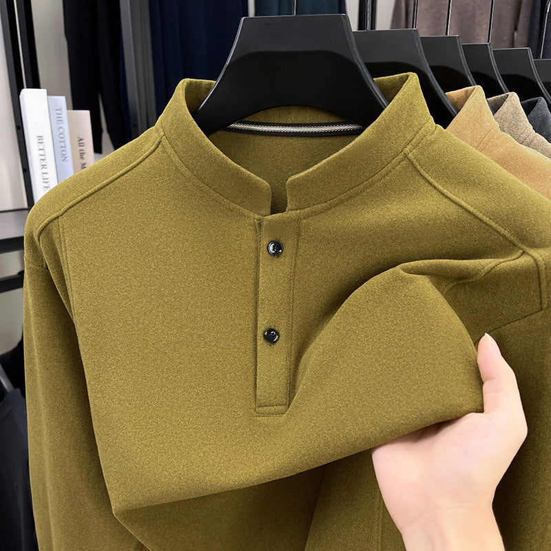 Men's casual long sleeve shirt with button closure Lisslune