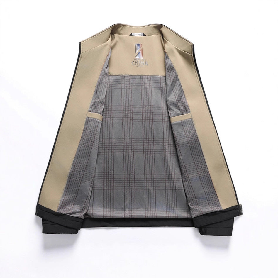 Men's elegant transitional jacket in minimalist design Lisslune