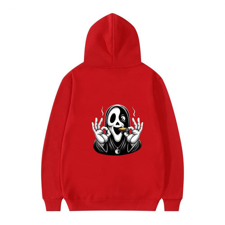 Women's hoodie with artistic skull print and casual fit Lisslune