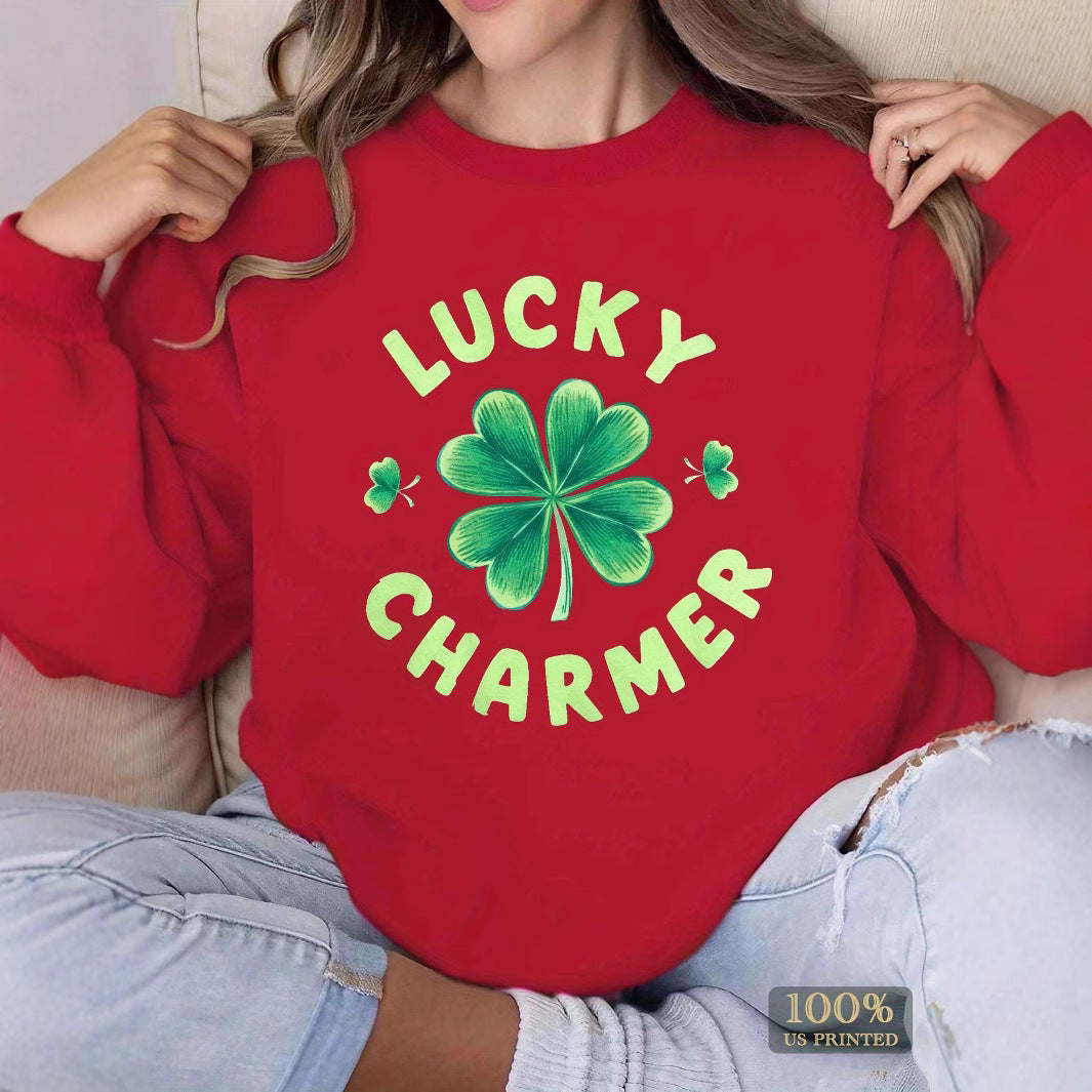 Women's sweatshirt with motivational print and casual fit Lisslune