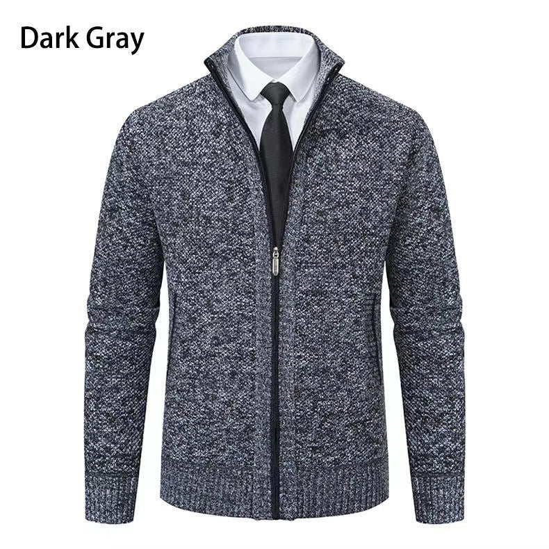 Men's stylish cardigan with zipper and practical pockets Lisslune