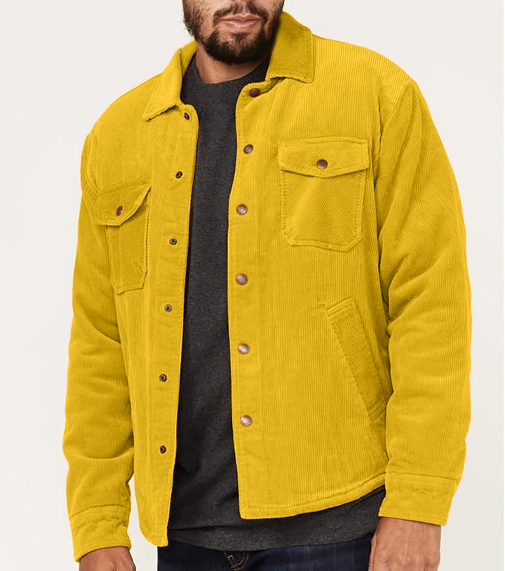 Men's cord jacket with practical pockets and stylish design Lisslune