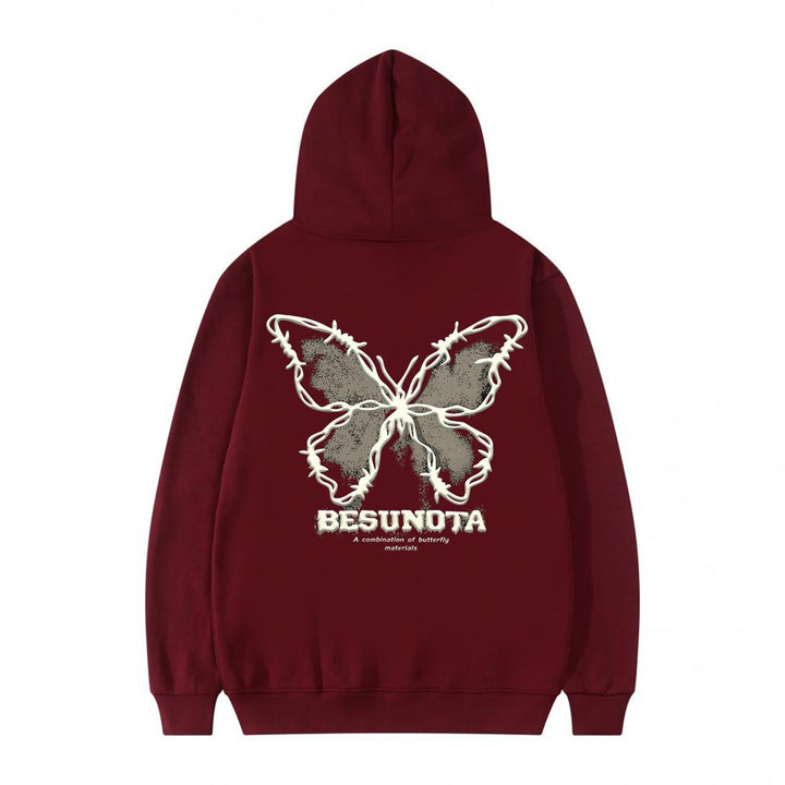 Women's hoodie with creative butterfly motif Lisslune