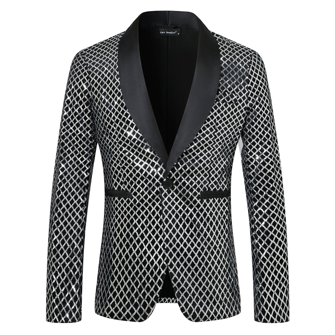 Men's sequined blazer with luxurious design Lisslune