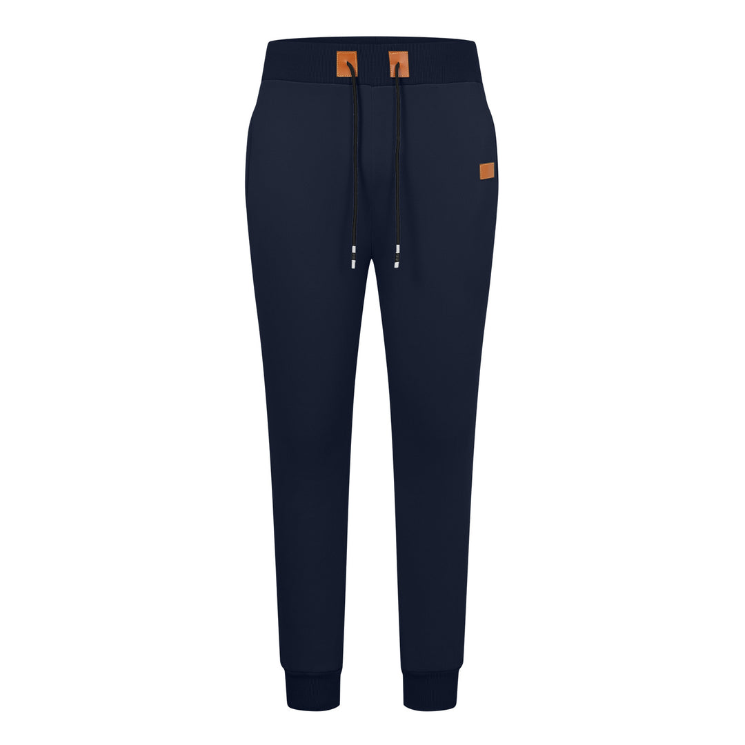 Men's Comfortable Jogging Pants with Adjustable Waist and Side Zipper Pockets Lisslune
