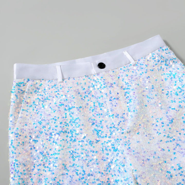 Men's sequin pants with shimmering effects Lisslune
