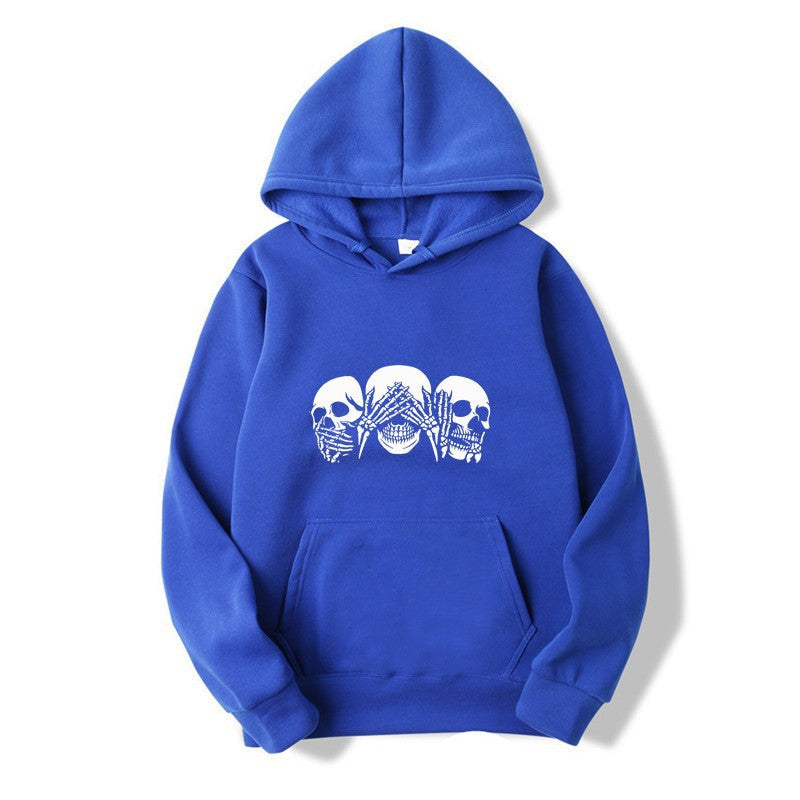 Women's hoodie with artistic skull design Lisslune