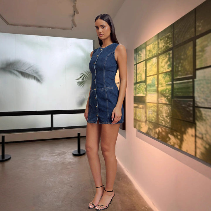 Women's denim dress in a casual cut Lisslune