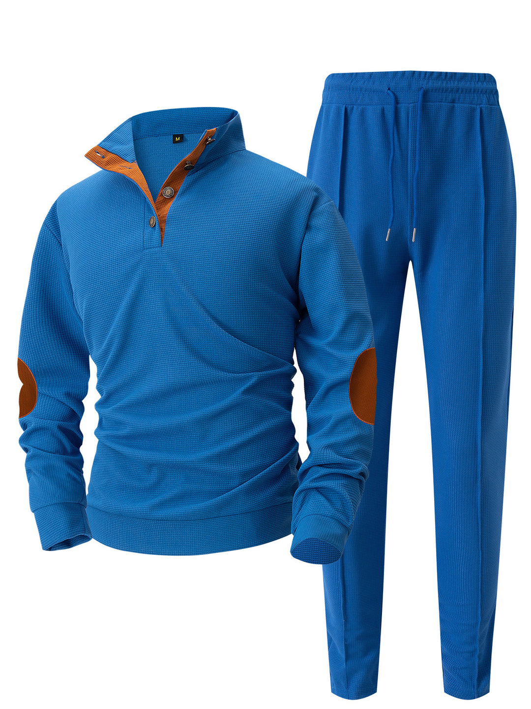 Men's sporty leisure set with innovative cut and fashionable knot details Lisslune