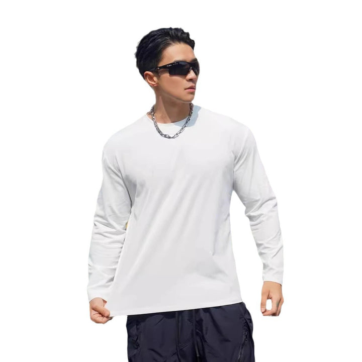 Men's Long Sleeve Sports Shirt with Breathable and Moisture-Regulating Technology Lisslune