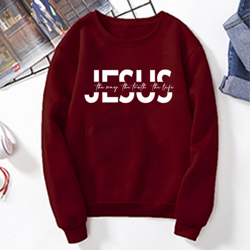 Women's casual sweatshirt with inspirational quote and high wearing comfort Lisslune