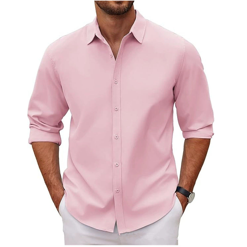 Men's cotton shirt with elegant cut and modern details Lisslune