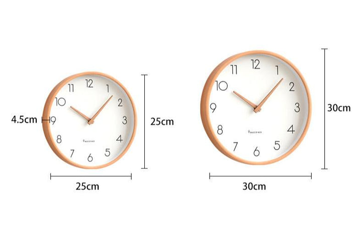 Lisslune | Nordic Minimalist Wood Silent Wall Clock