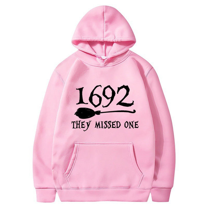 Women’s hooded sweatshirt with creative Halloween motif and loose fit Lisslune