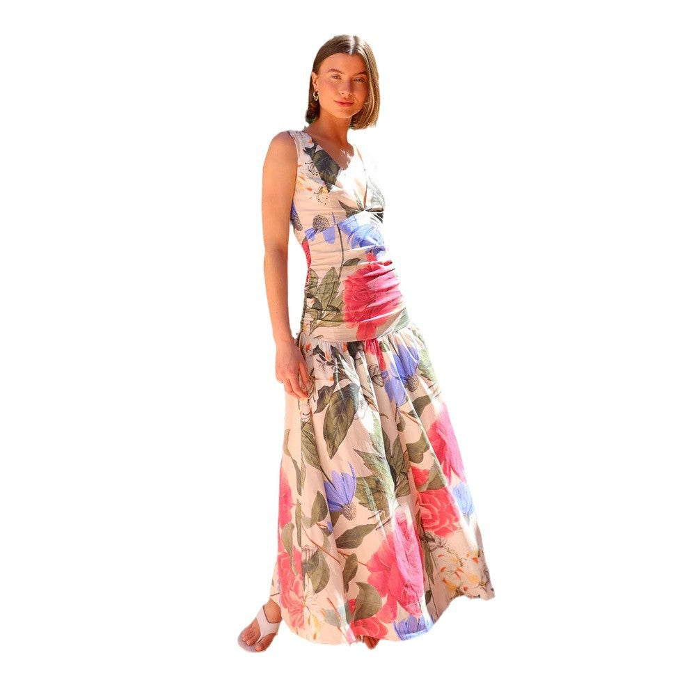Women's maxi dress with floral pattern Lune London