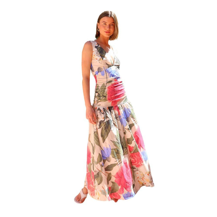 Women's maxi dress with floral pattern Lune London