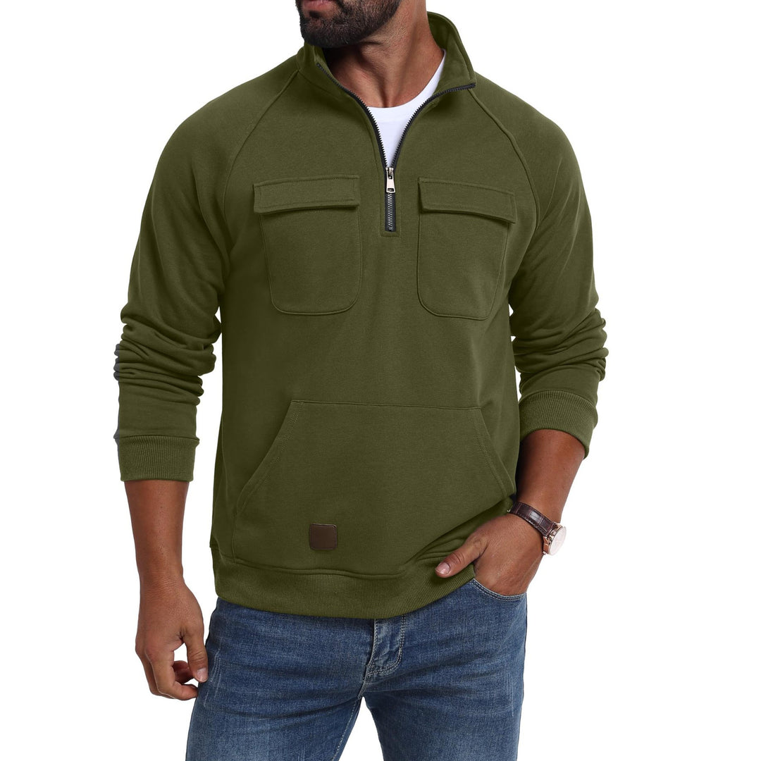 Men's functional sweater with practical pockets Lisslune