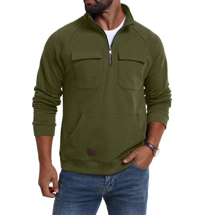 Men's functional sweater with practical pockets Lisslune