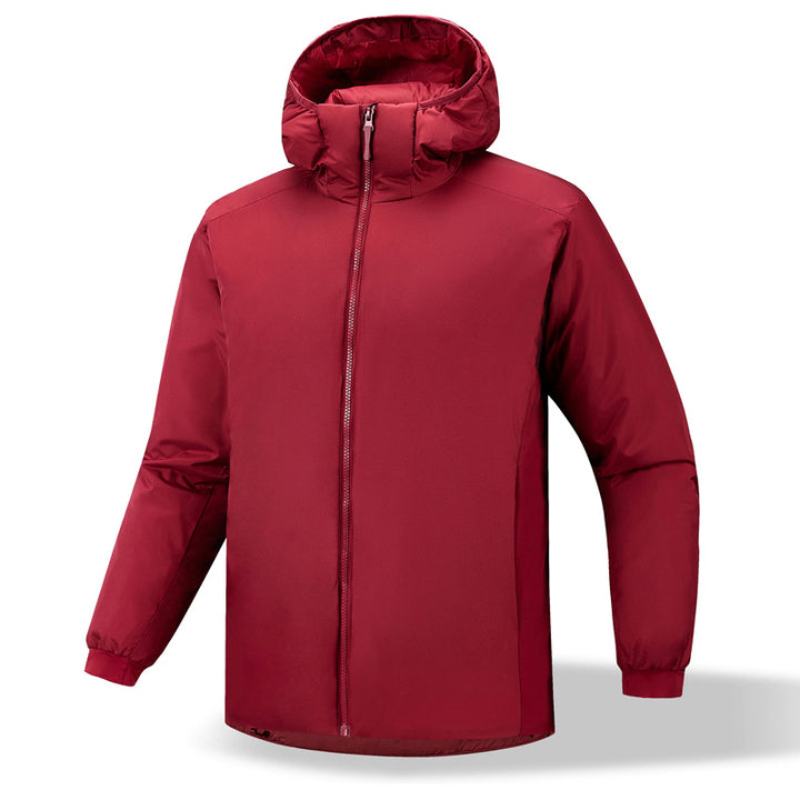 Men's insulating transitional jacket with adjustable hood and elastic sleeve cuffs Lisslune