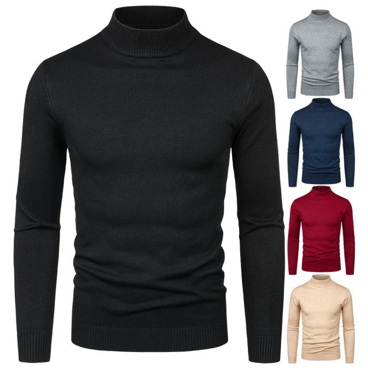 Men's elegant turtleneck sweater made of fine cotton blend Lisslune