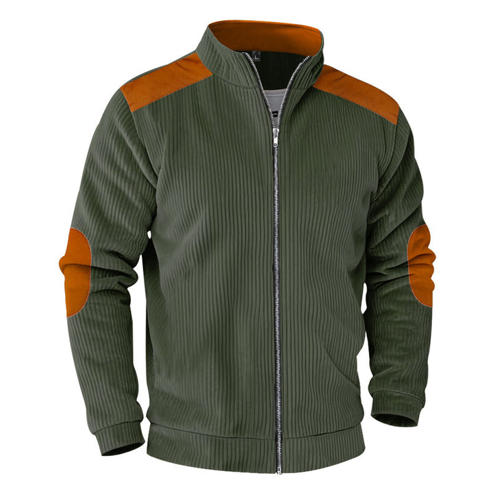 Men's sporty jacket with structured sleeves and stand-up collar Lisslune