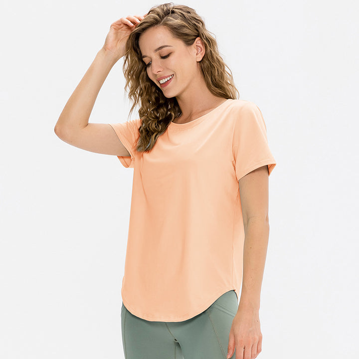 Women casual longline T-shirt and high wearing comfort Lisslune