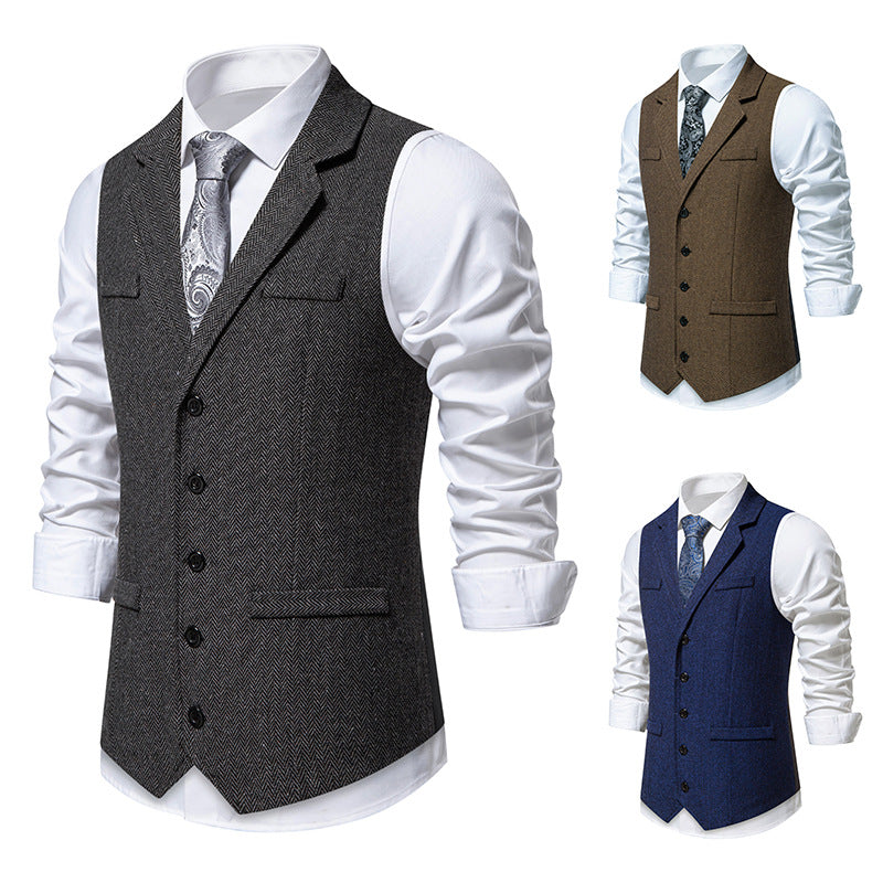 Men's elegant suit vest made of high-quality fabric Lisslune