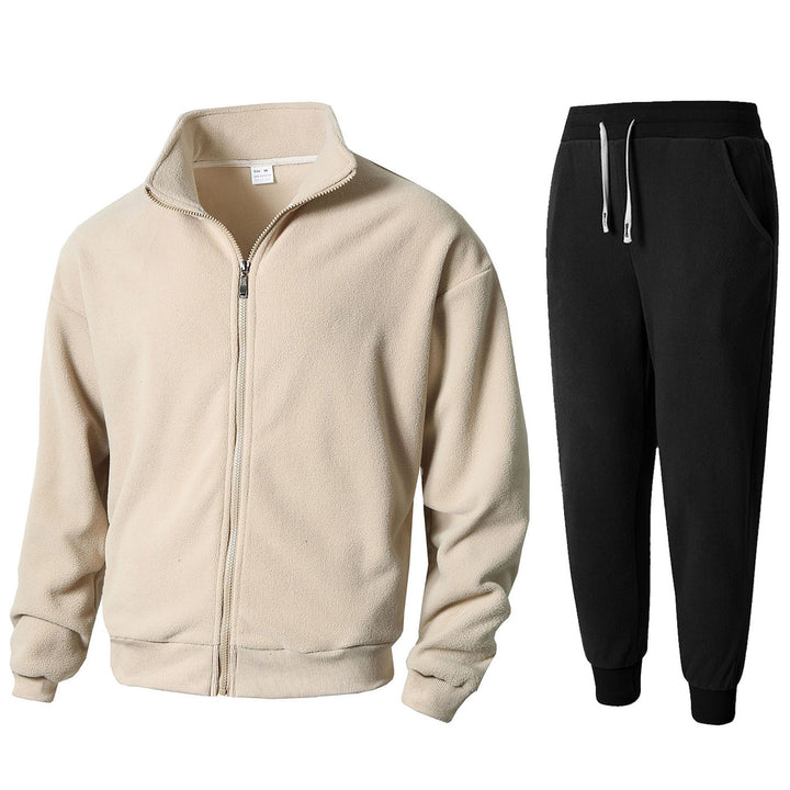 Men's Fleece Relax Suit with High Collar Lisslune