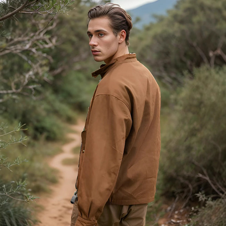 Men's casual outdoor jacket with practical pockets and breathable inner lining Lisslune