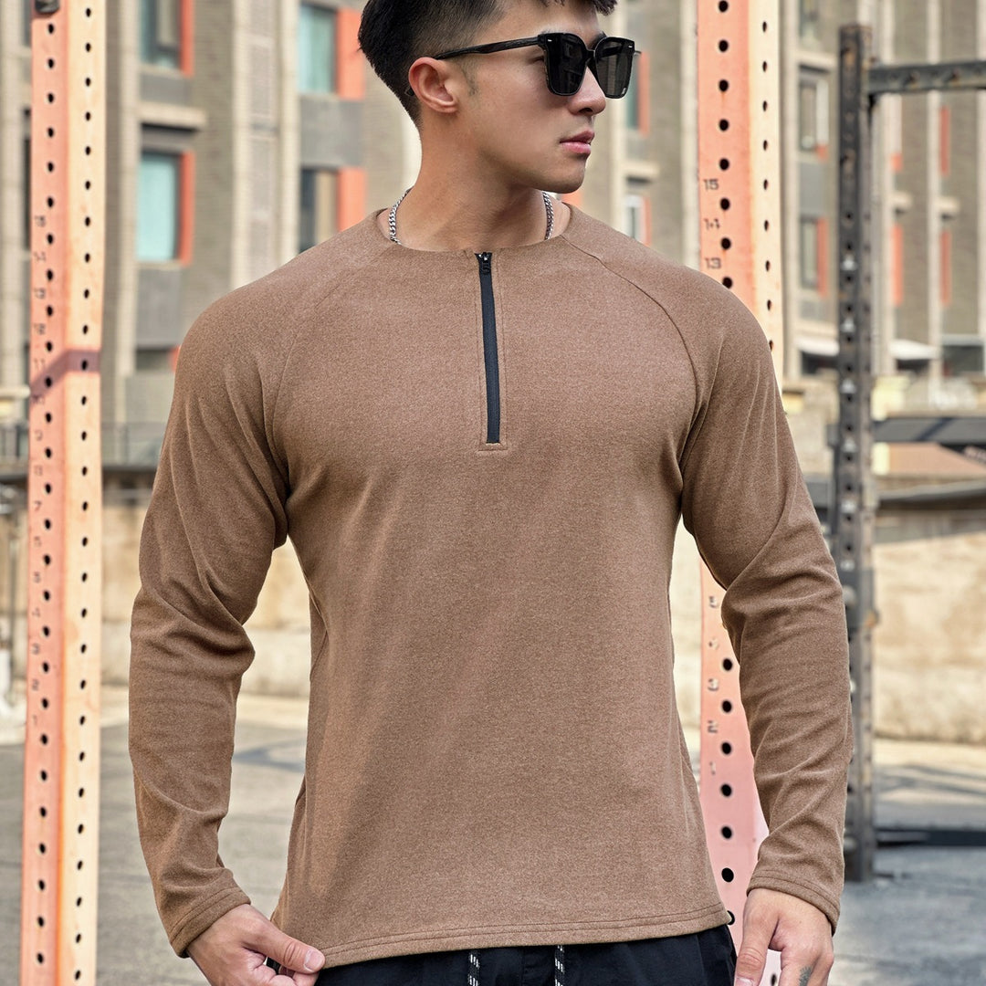 Men's functional shirt with innovative zipper and breathable structure Lisslune