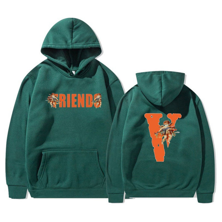 Women's hoodie with characteristic front and back print Lisslune