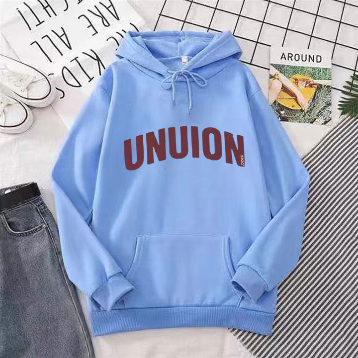 Women's hoodie with modern lettering Lisslune 1772612799